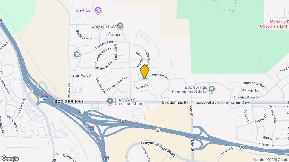 21627 Winding Rd Map and Location Details