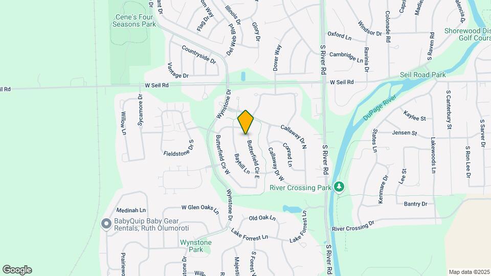 909 Butterfield Cir E Map and Location Details