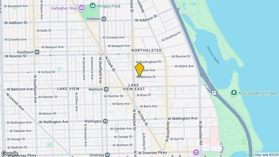 739 W Melrose St, Unit 2CH Map and Location Details