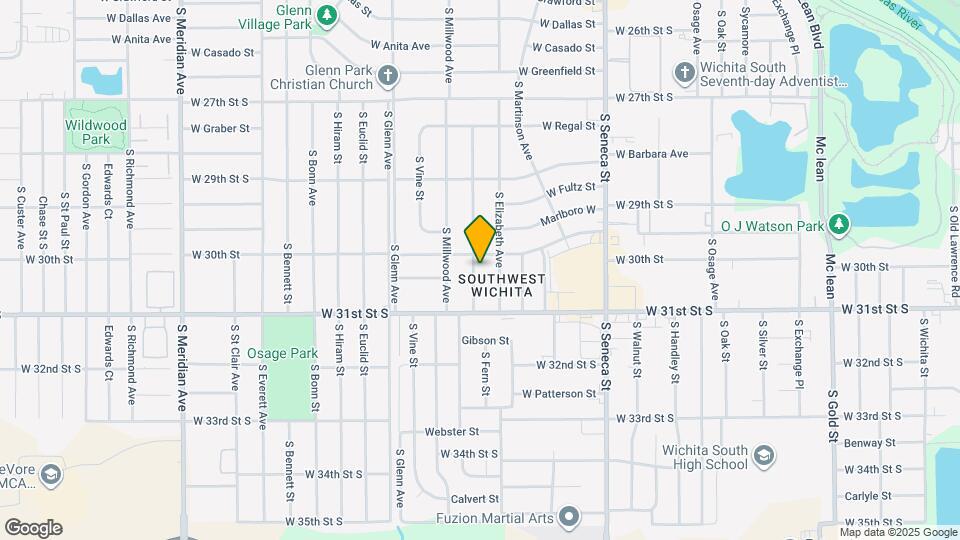 3114 S Fern St Map and Location Details