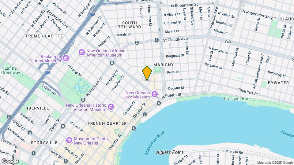 1421 Chartres St Map and Location Details