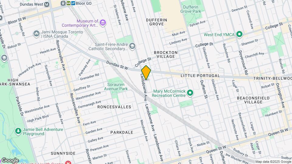 247 Lansdowne Ave Map and Location Details