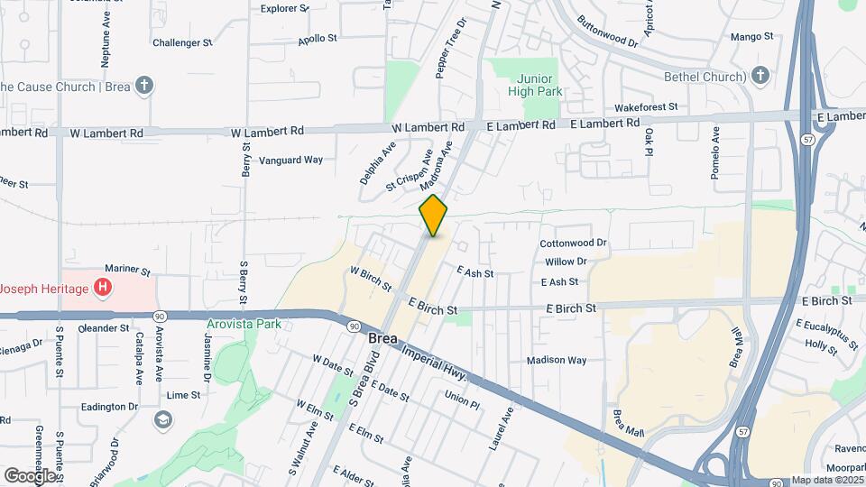 158 N Brea Blvd Map and Location Details