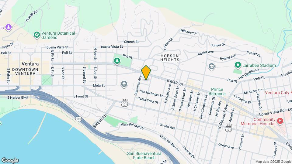 1563 Santa Barbara St Map and Location Details