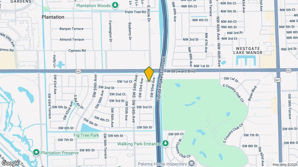 162 SW 52nd Terrace Map and Location Details