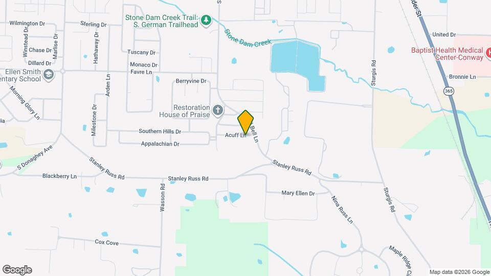 1295 Acuff Ln Map and Location Details