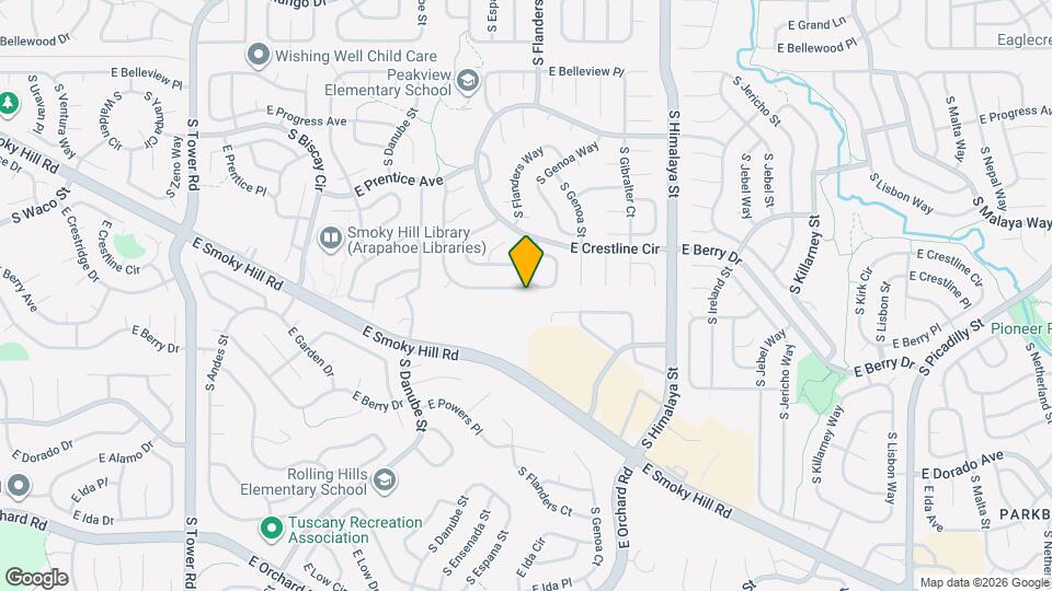 5495 S Dunkirk Way Mapa y Detalles de la Ubicación