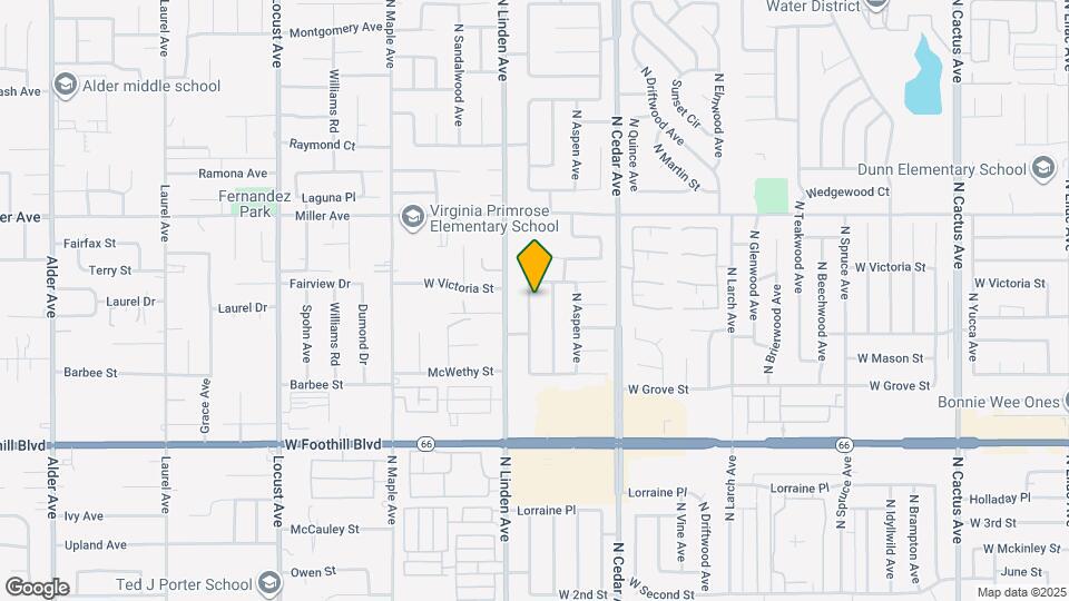 653 N Lancewood Ave Map and Location Details