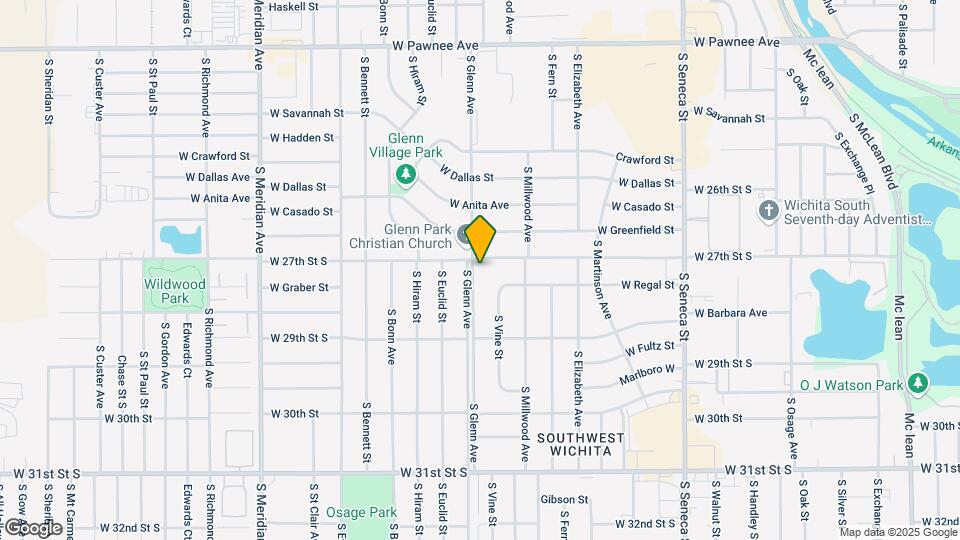 2808 S Glenn Ave Map and Location Details