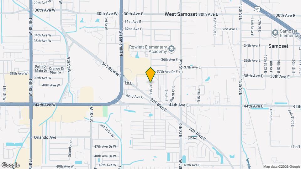 3912 5th St Cir E Map and Location Details