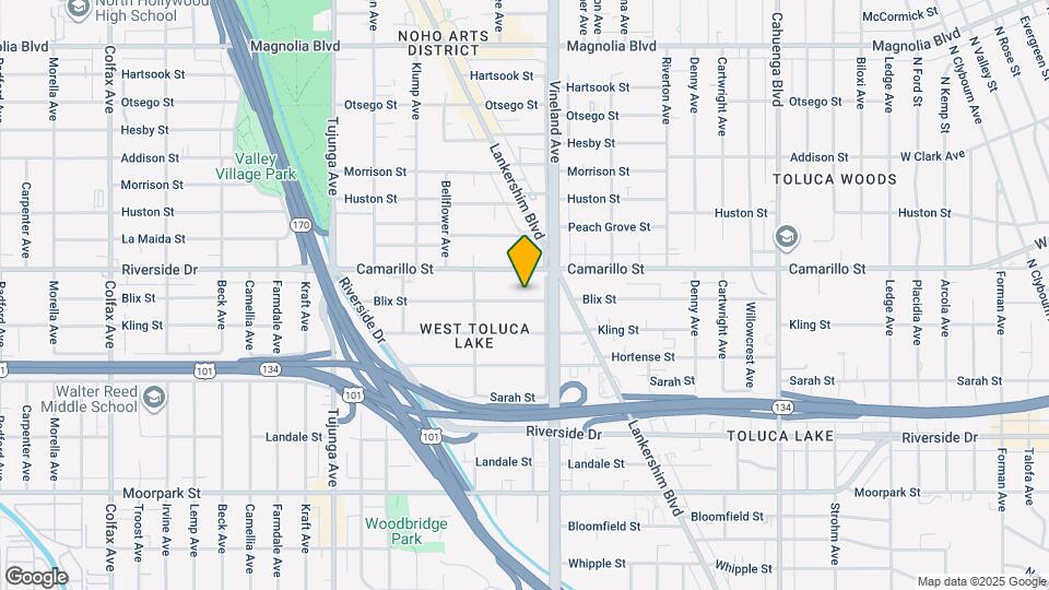 11025 Blix St Map and Location Details