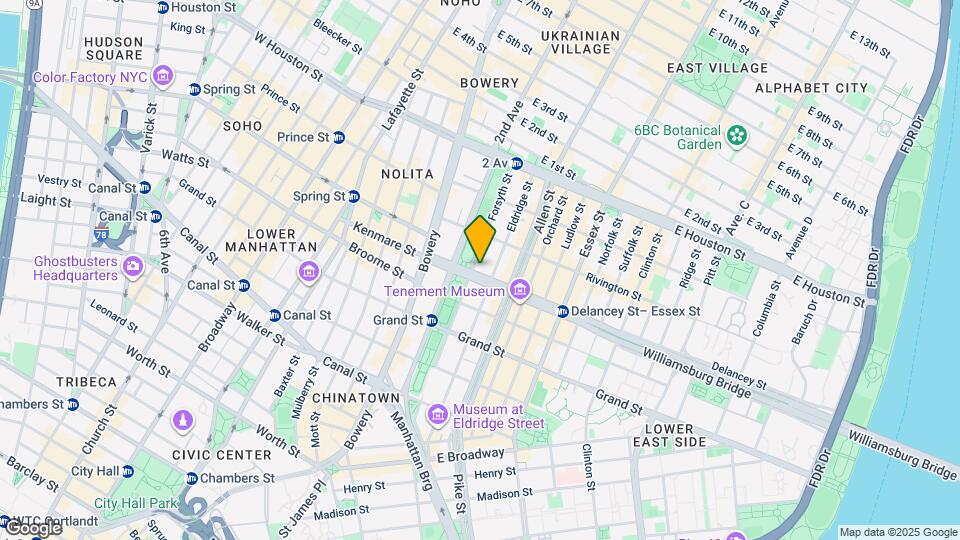 38 Delancey St Map and Location Details