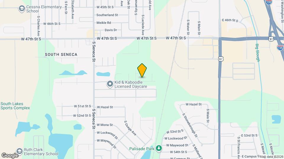 622 W 50th St S Map and Location Details