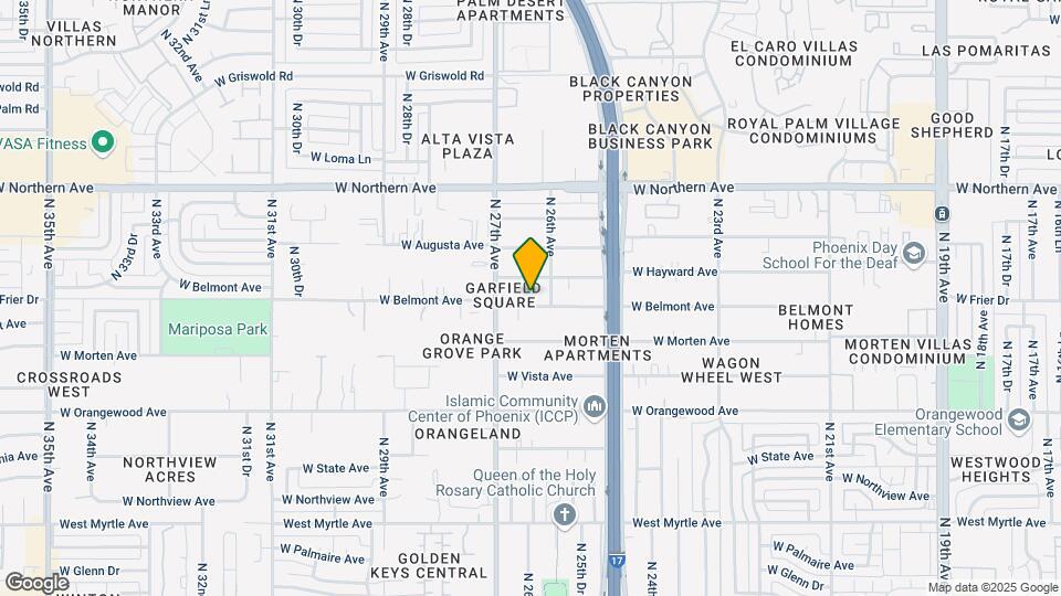 2620 W Belmont Ave Mapa y Detalles de la Ubicación