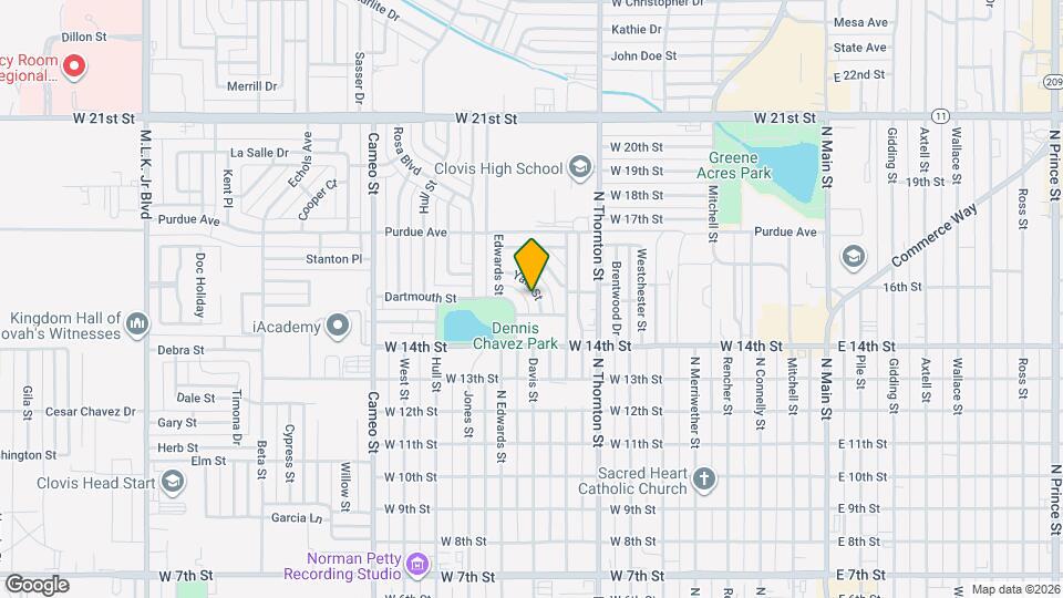 108 Yale St Map and Location Details