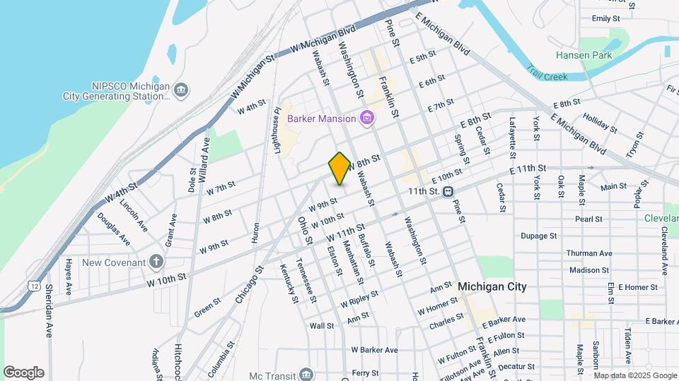 821 Buffalo St Map and Location Details