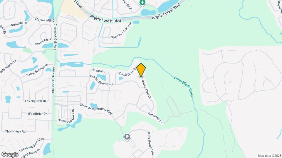 148 Dover Bluff Dr Map and Location Details