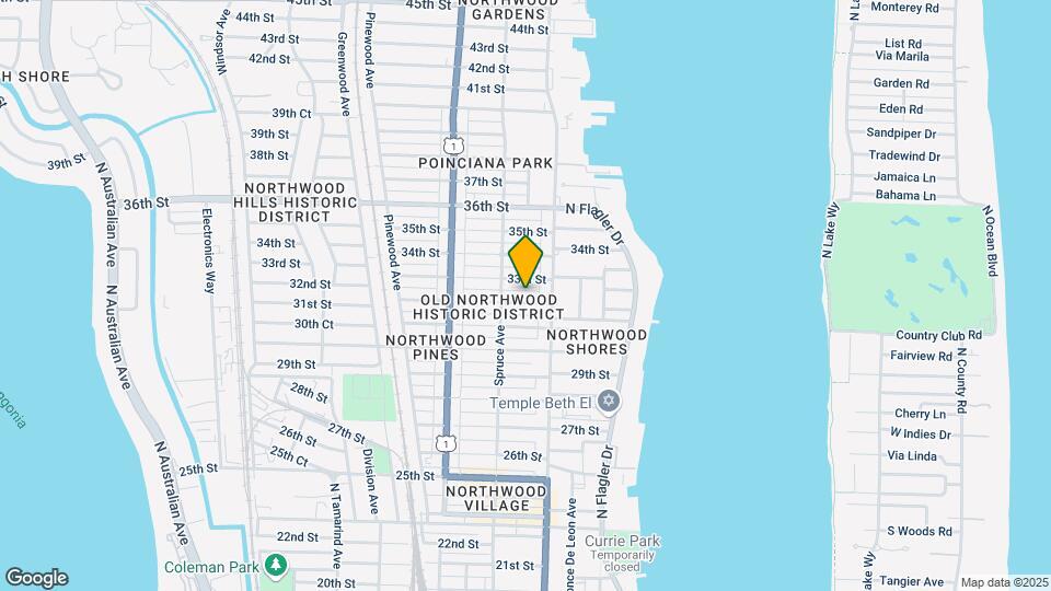 425 32nd St Map and Location Details