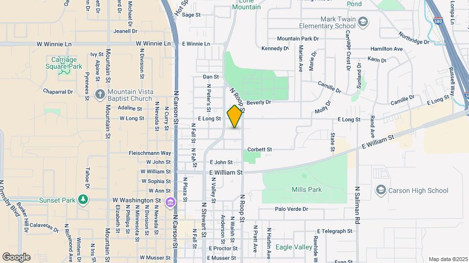 415 E Adams St Map and Location Details