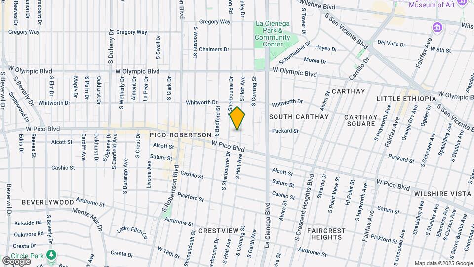 1227 S Holt Ave Map and Location Details