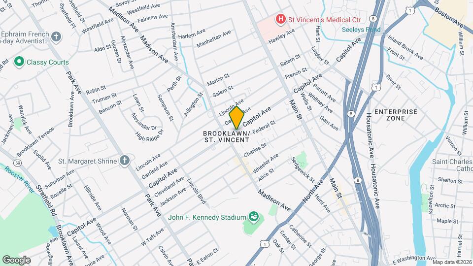 805 Capitol Ave Map and Location Details