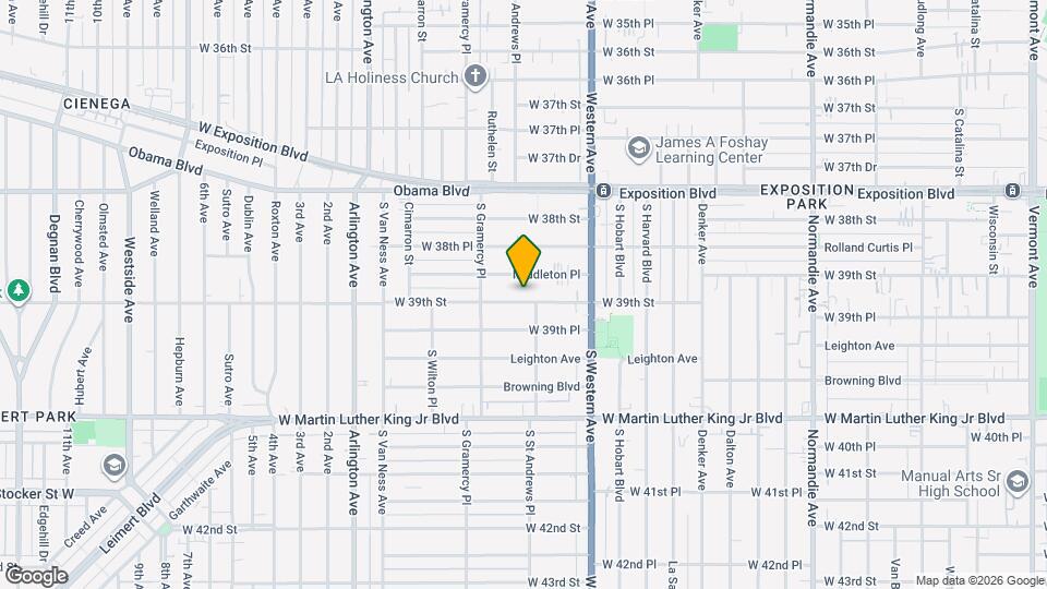 1719 W 39th St Map and Location Details