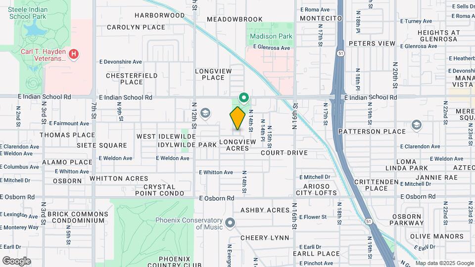 3906 N 13th Wy Map and Location Details