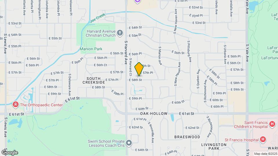 5745 S Indianapolis Ave Map and Location Details