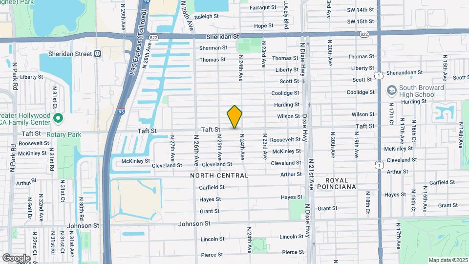 2418 Taft St Map and Location Details