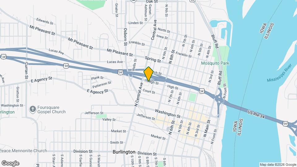 1015 High St, Unit #6 Map and Location Details