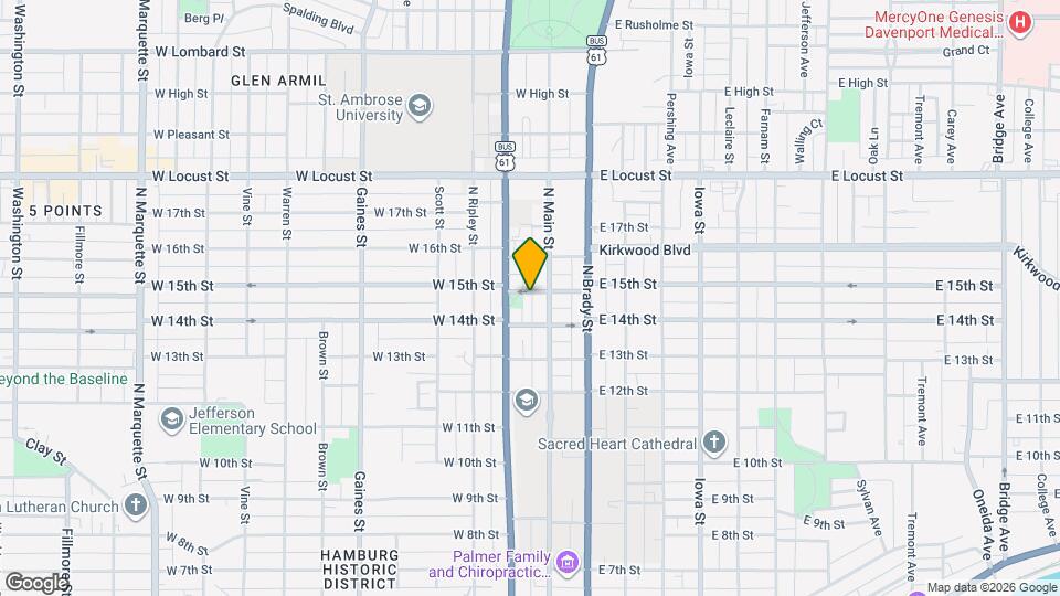 219 W 15th St Map and Location Details