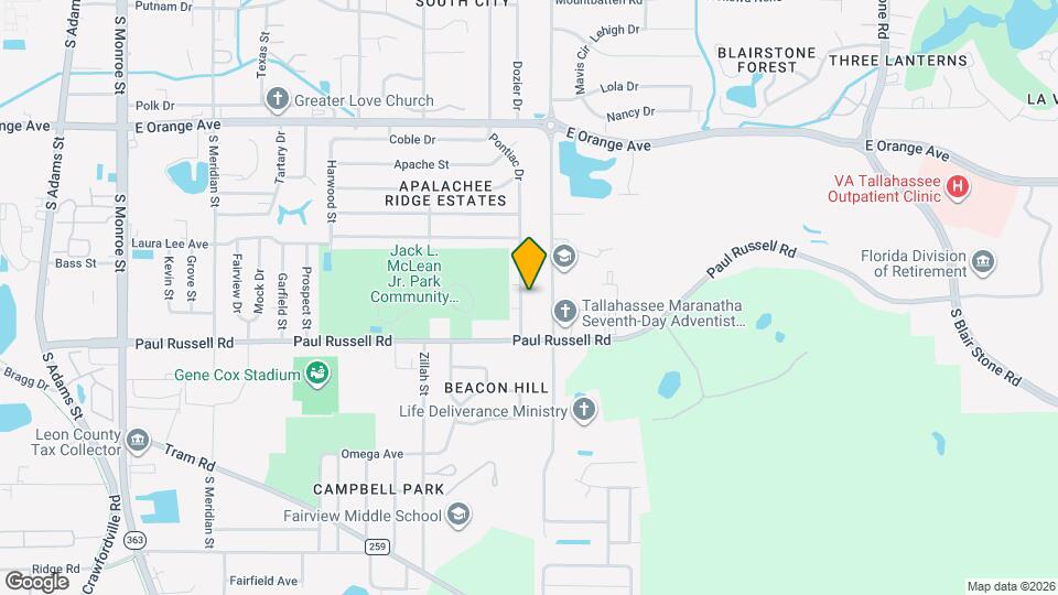 3103 Pontiac Dr Map and Location Details