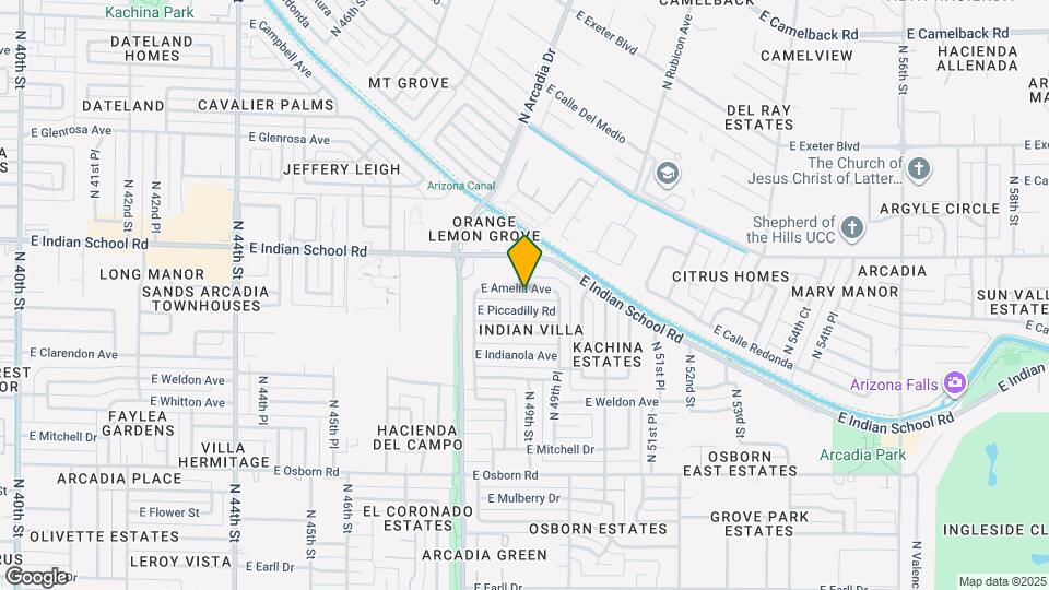 4901 E Amelia Ave Map and Location Details