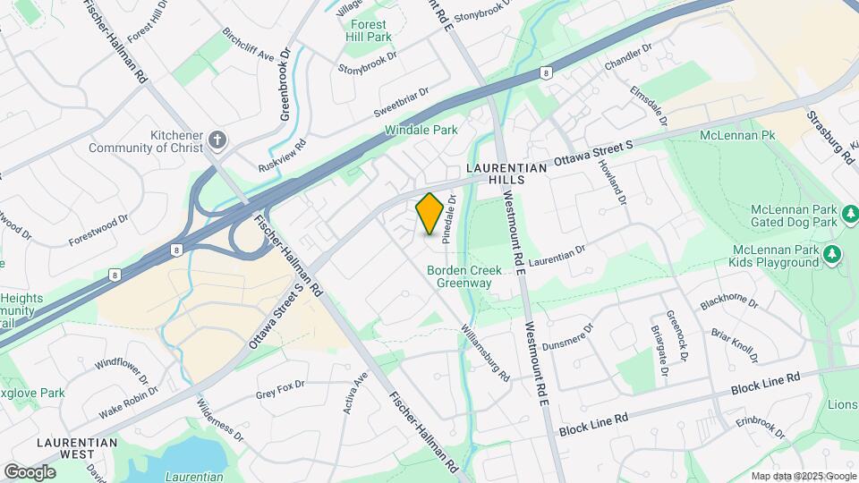 86 Hillsborough Crescent Map and Location Details