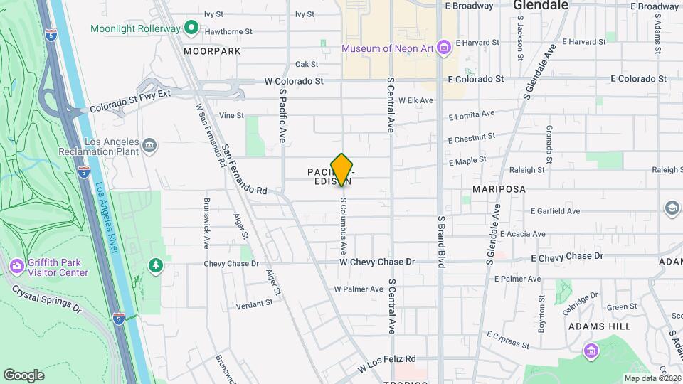 713 S Columbus Ave, Unit 713 Map and Location Details