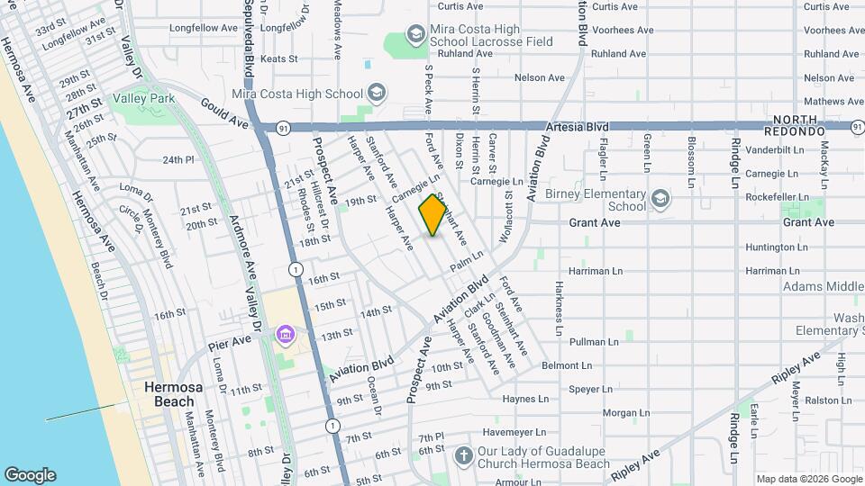 1534 Stanford Ave Mapa y Detalles de la Ubicación