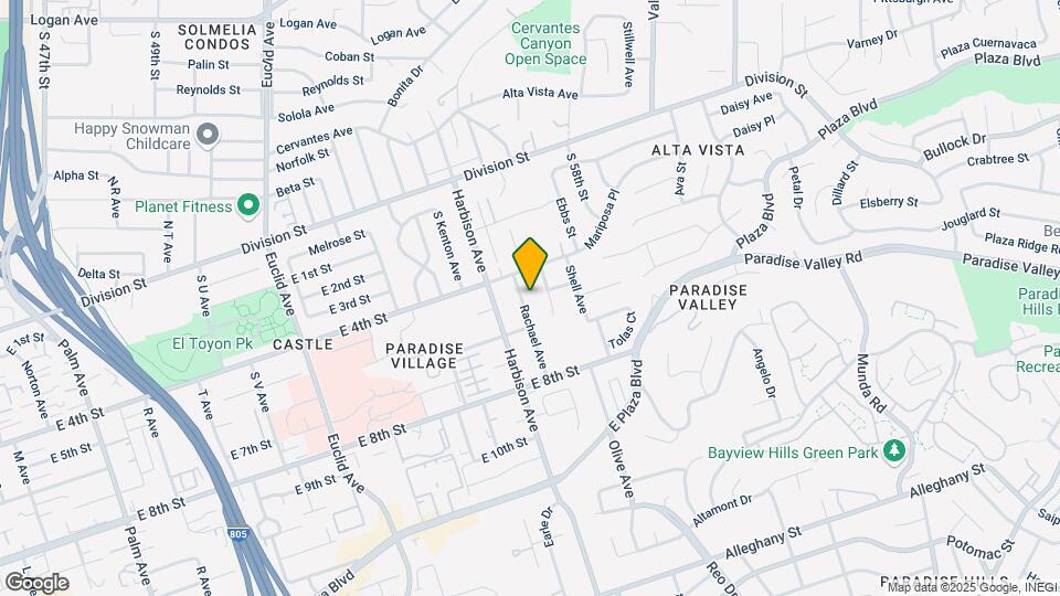 445 Rachael Ave Mapa y Detalles de la Ubicación