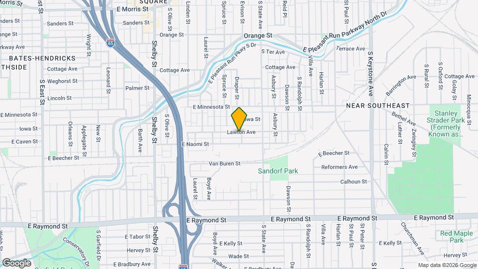 1557 Lawton Ave Mapa y Detalles de la Ubicación