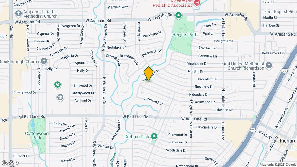 835 Ridgedale Dr Mapa y Detalles de la Ubicación