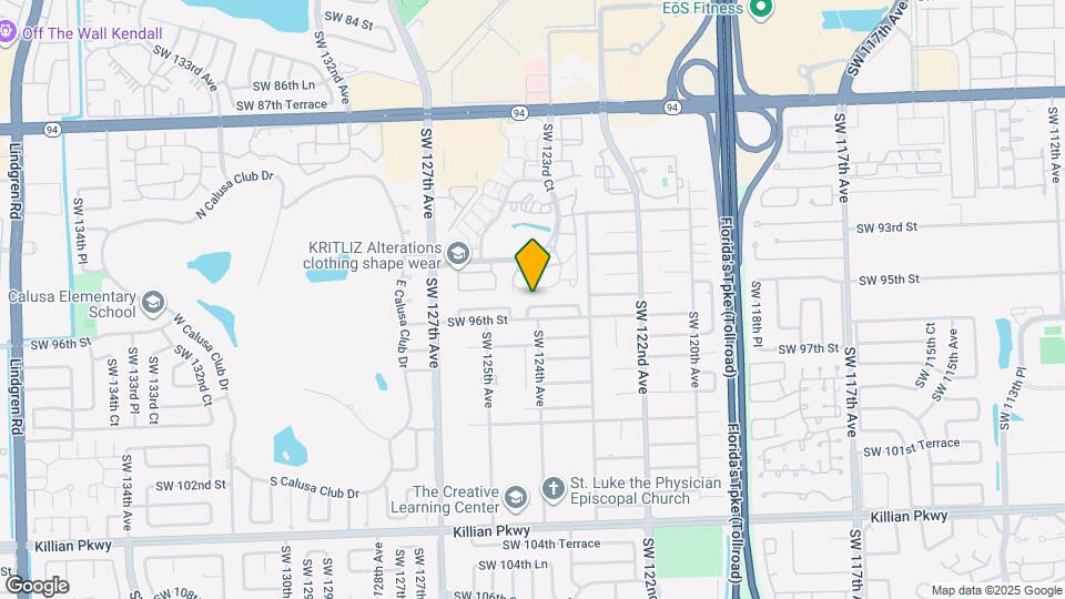 12405 SW 95th Terrace Map and Location Details