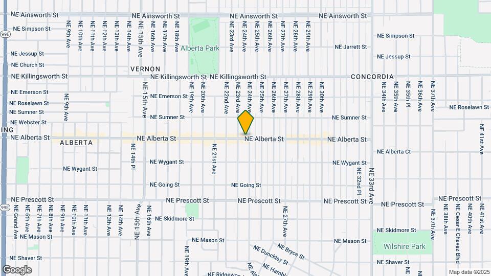 2347 NE Alberta St Map and Location Details