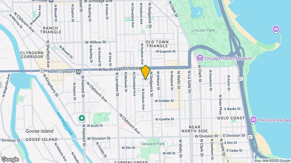 1511 N Hudson Ave Map and Location Details