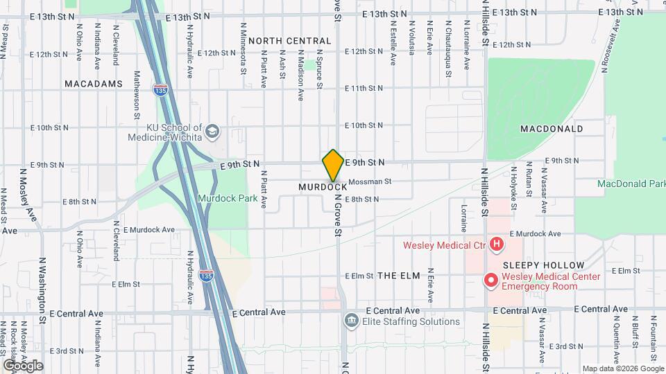 945 N Grove St Map and Location Details