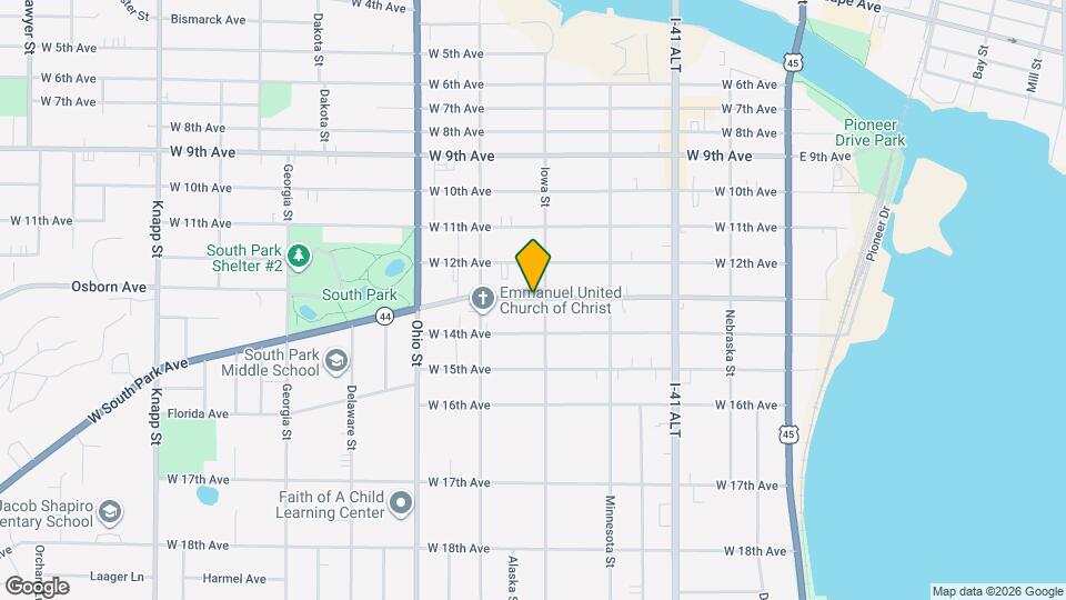 407 W South Park Ave Map and Location Details