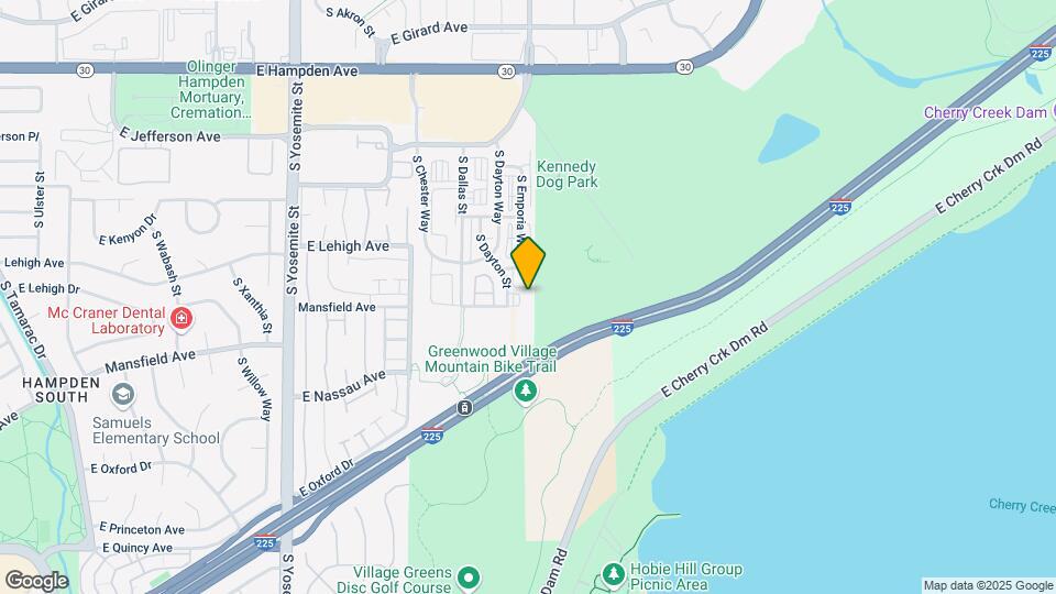 3890 S Dayton St, Unit 207 Map and Location Details