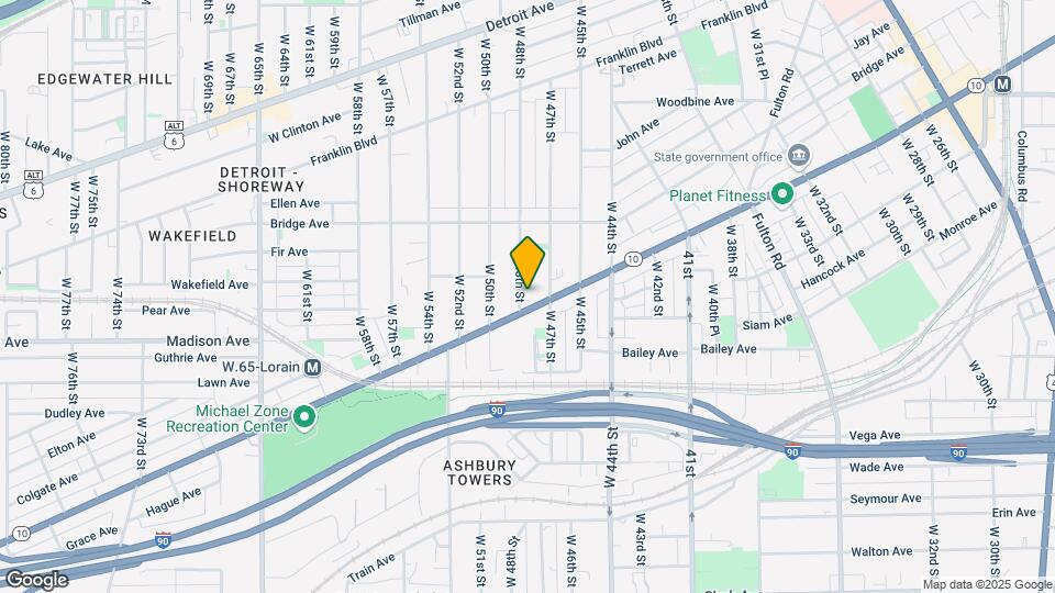 4738 Lorain Ave, Unit 3 Map and Location Details
