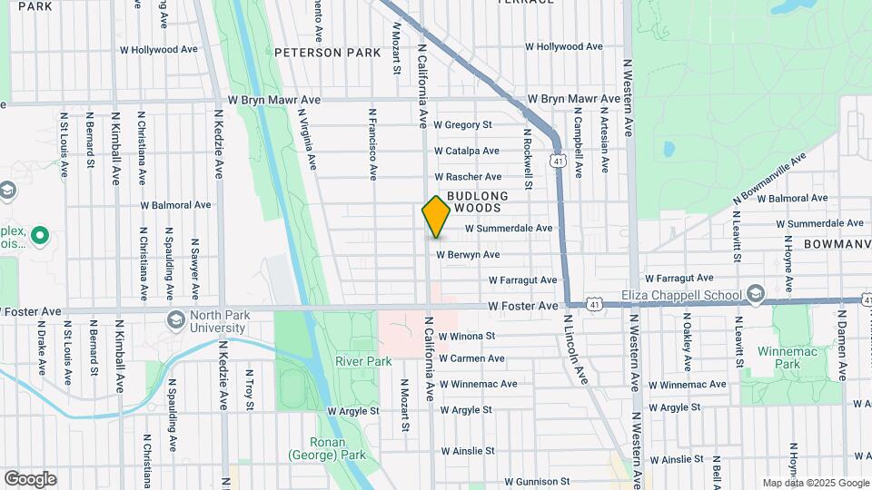5311 N California Ave Map and Location Details