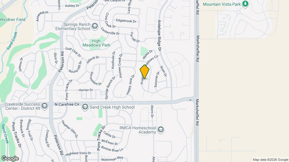 3881 Pronghorn Meadows Cir Map and Location Details