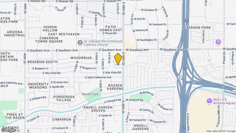 4736 E Burgess Ln Map and Location Details