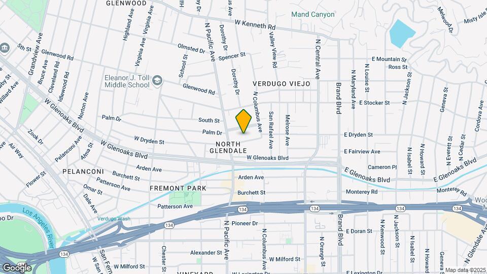 435 West Dryden Street Mapa y Detalles de la Ubicación